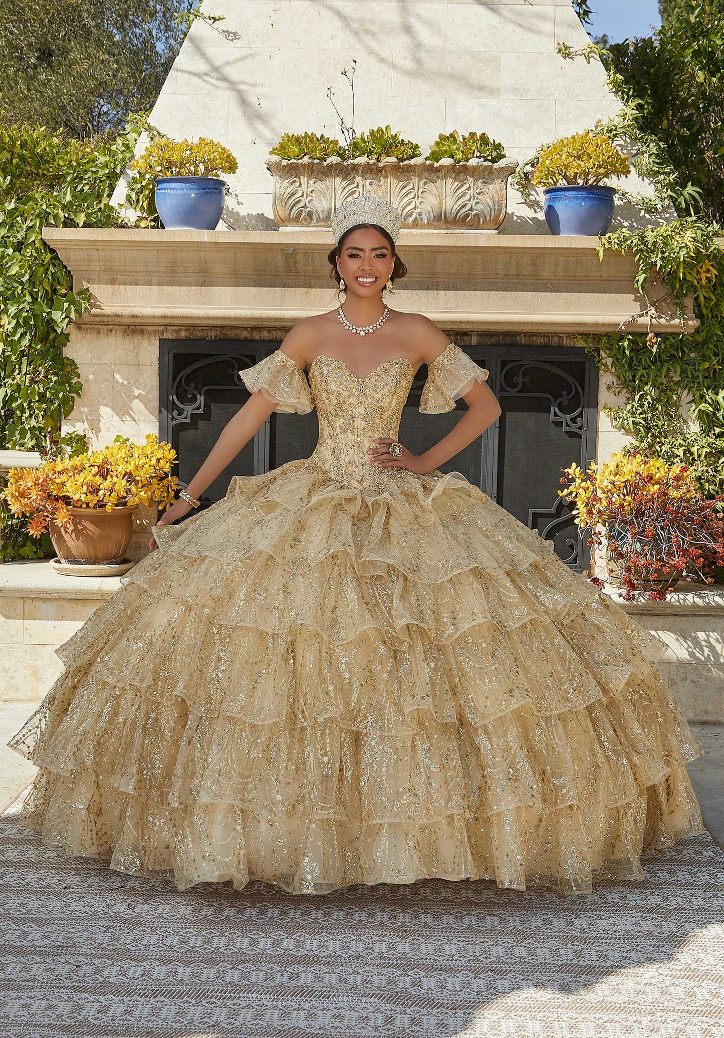 11747 | Jeweled Beading and Embroidery Quinceanera Dress