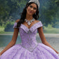 11889 | Rhinestone Beaded with Floral Embroidered Quinceanera Dress