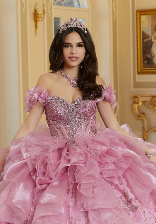 12130 | Jeweled Beaded Quinceanera Dress