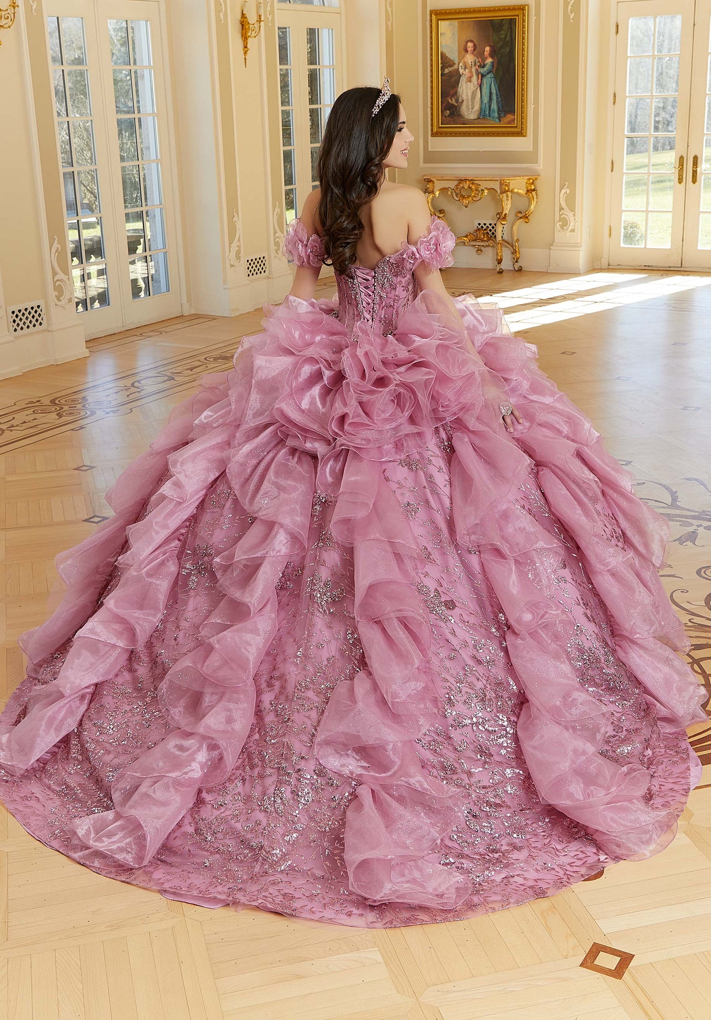 12130 | Jeweled Beaded Quinceanera Dress