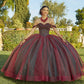 11740 | Jeweled Beading on a Layered Tulle Quinceanera Dress