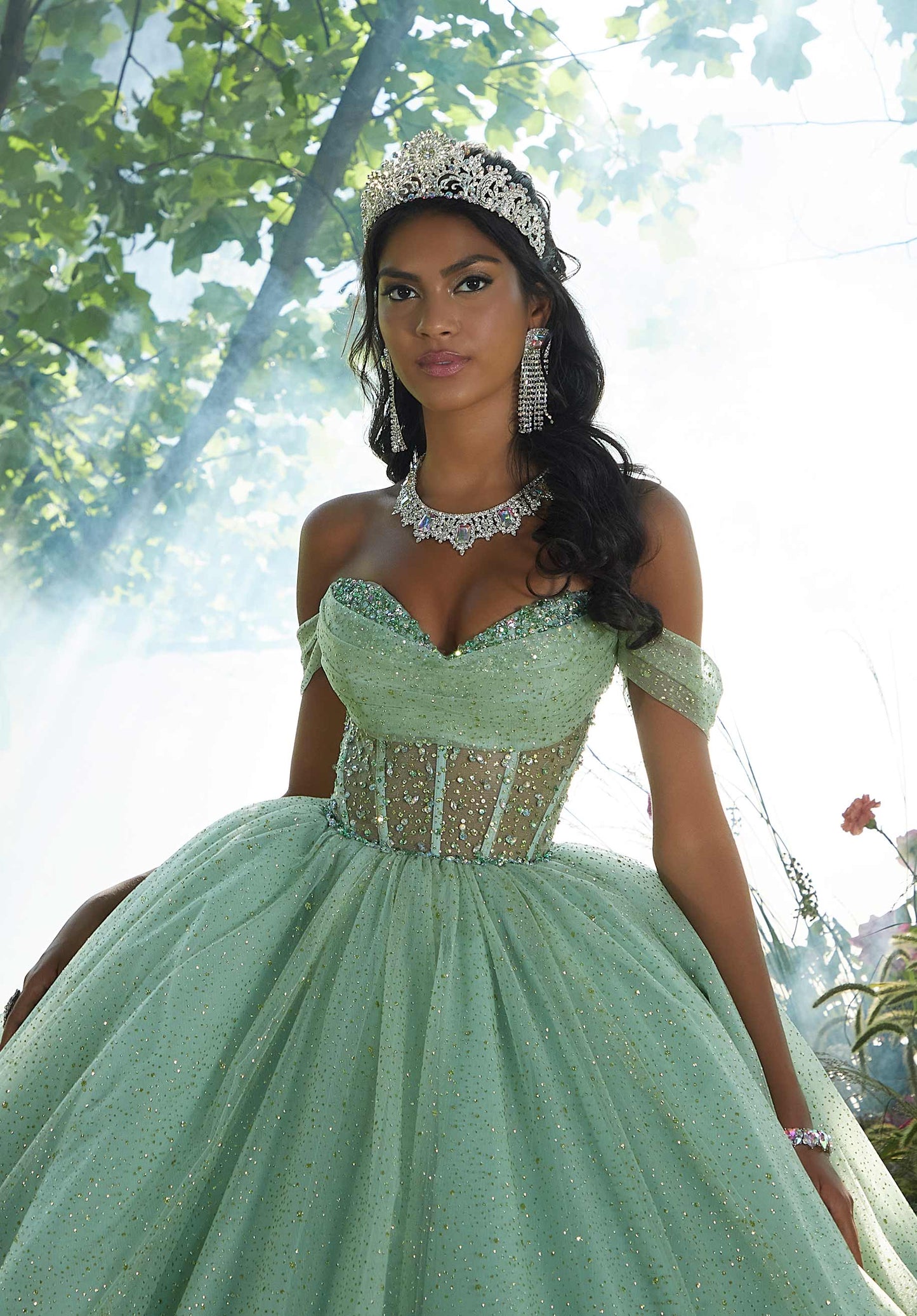 11885 | Jeweled Beaded Quinceanera Dress