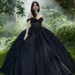 11888 | Crystal Beaded three-Dimensional Floral Lace Quinceanera Dress