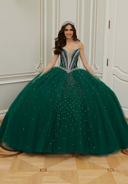 12121 | Jeweled Beaded Quinceanera Dress