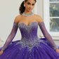 12126 | Crystal Beaded Quinceanera Dress