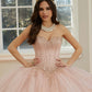 12126 | Crystal Beaded Quinceanera Dress