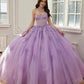 12127 | Floral Lace Quinceanera Dress