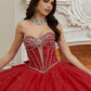 12129 | Crystal Beaded Quinceanera Dress