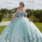 11719 | Crystal Beaded, Three-Dimensional Floral Quinceanera Dress