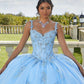 11720 | Crystal Beaded Embroidered Lace Quinceanera Dress