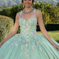 11722 | Contrasting Three-Dimensional Floral Quinceanera Dress
