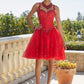 11726 | Crystal Beaded Lace Appliqués Quinceanera Dress