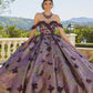 11727 | Three-Dimensional Flowers and Butterflies with Crystal Beading Quinceanera Dress