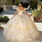 11729 | Butterfly Neckline with Rhinestone and Crystal Beading Quinceanera Dress