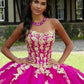11862 | Three-Dimensional Embroidery with Crystal Beaded Bodice Quinceanera Dress
