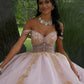 11863 | Crystal Beaded Embroidery with Rhinestone Trim Quinceanera Dress