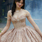 11876 | Jeweled Beading on a Patterned Glitter Quinceanera Dress