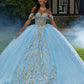 11879 | Patterned Sequins with Rhinestone Quinceanera Dress