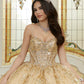 12105 | Patterned Quinceanera Dress