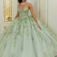 12105 | Patterned Quinceanera Dress