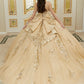 12105 | Patterned Quinceanera Dress