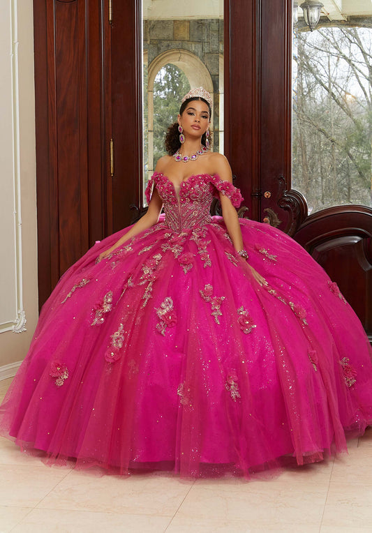 12106 | Diamente Beaded Quinceanera Dress