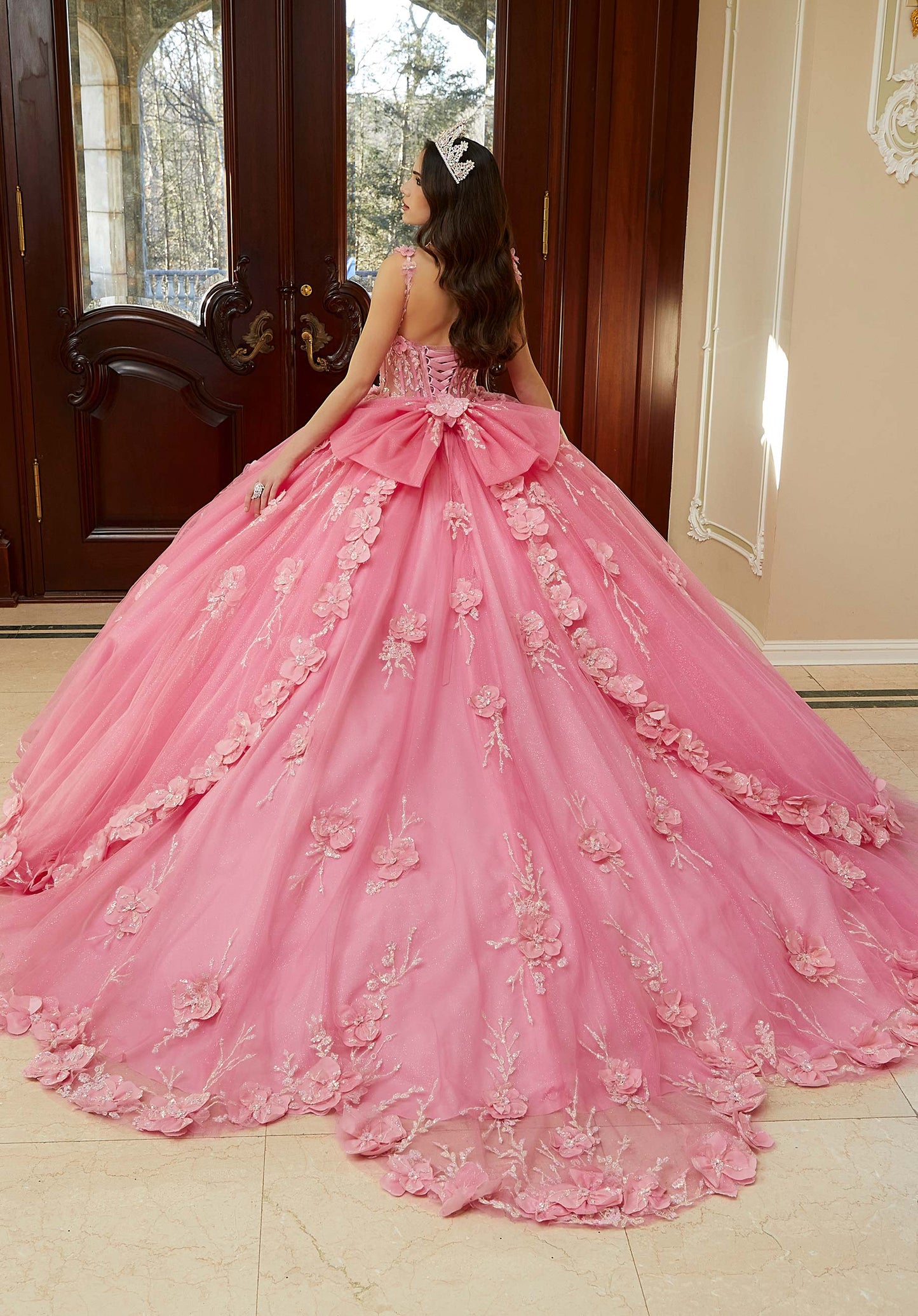 12108 | Crystal Beaded Quinceanera Dress