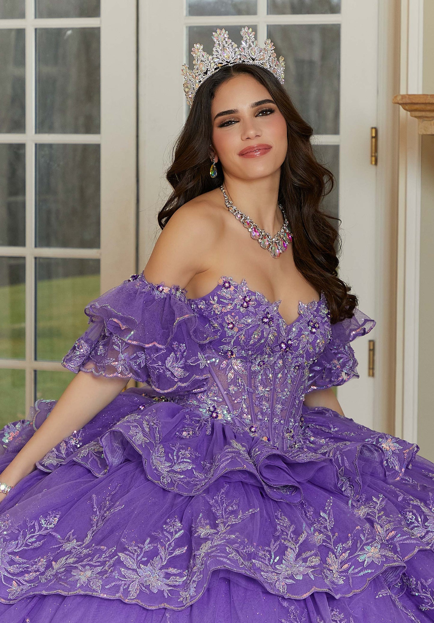 12109 | Crystal Beaded Quinceanera Dress