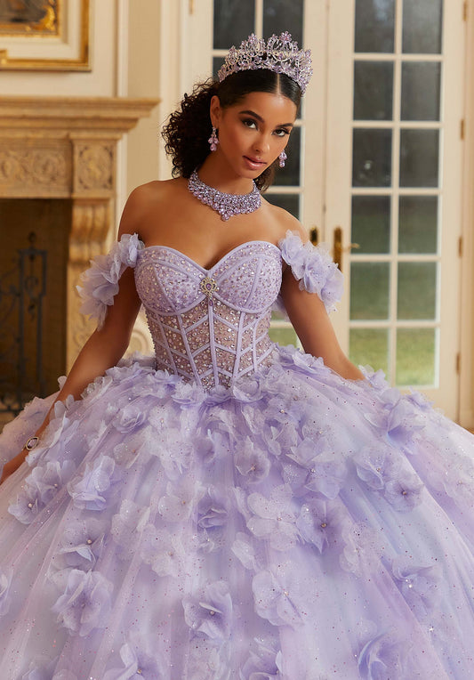 12110 | Crystal Beaded Quinceanera Dress