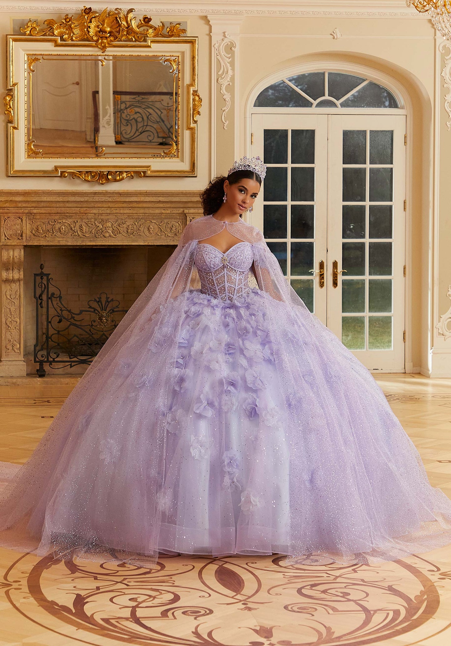 12110 | Crystal Beaded Quinceanera Dress