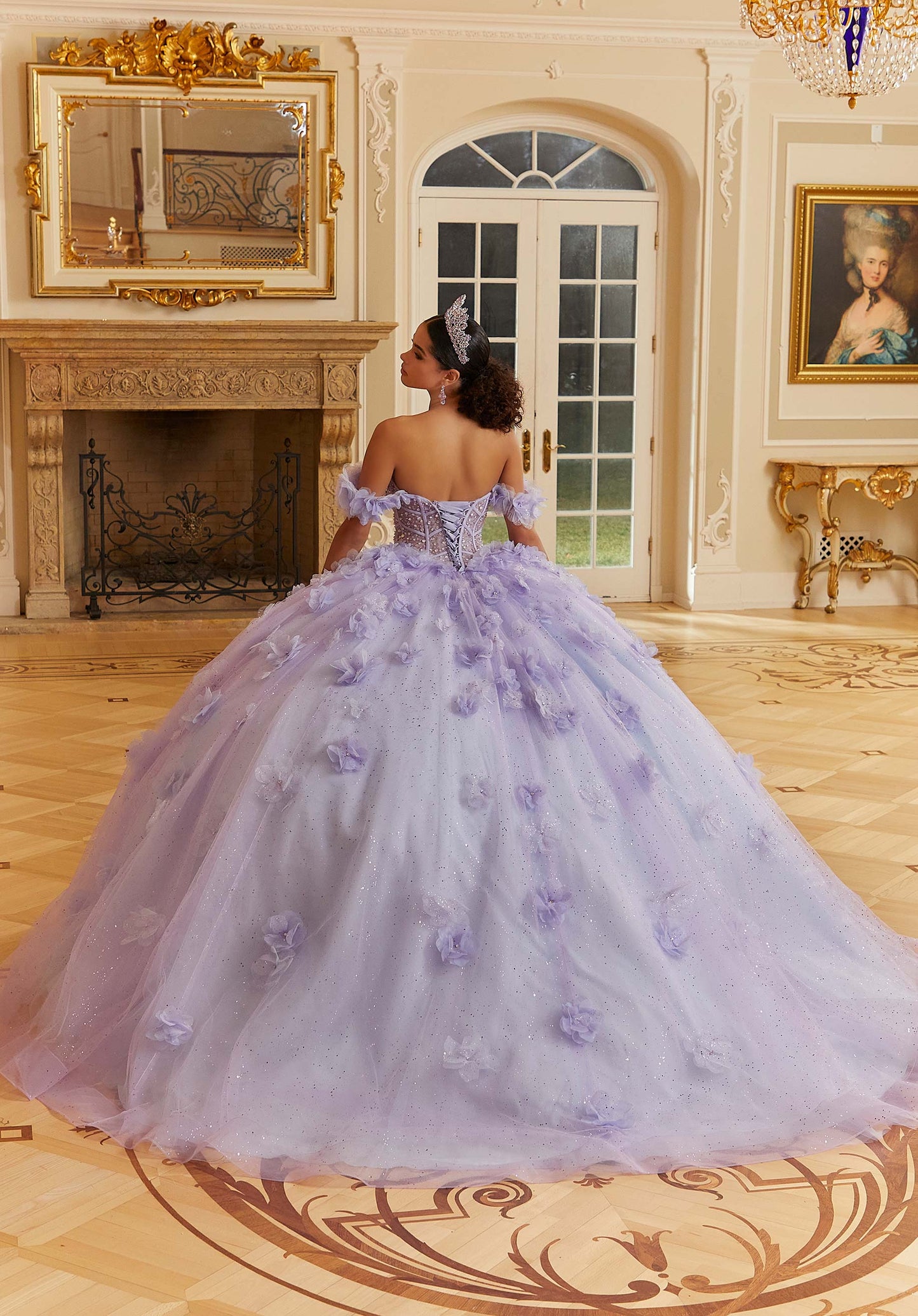 12110 | Crystal Beaded Quinceanera Dress