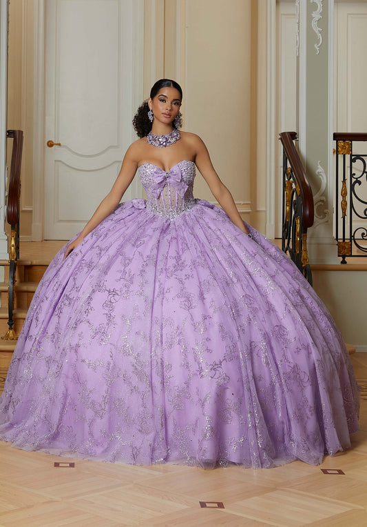 12112 | Crystal Beaded Quinceanera Dress