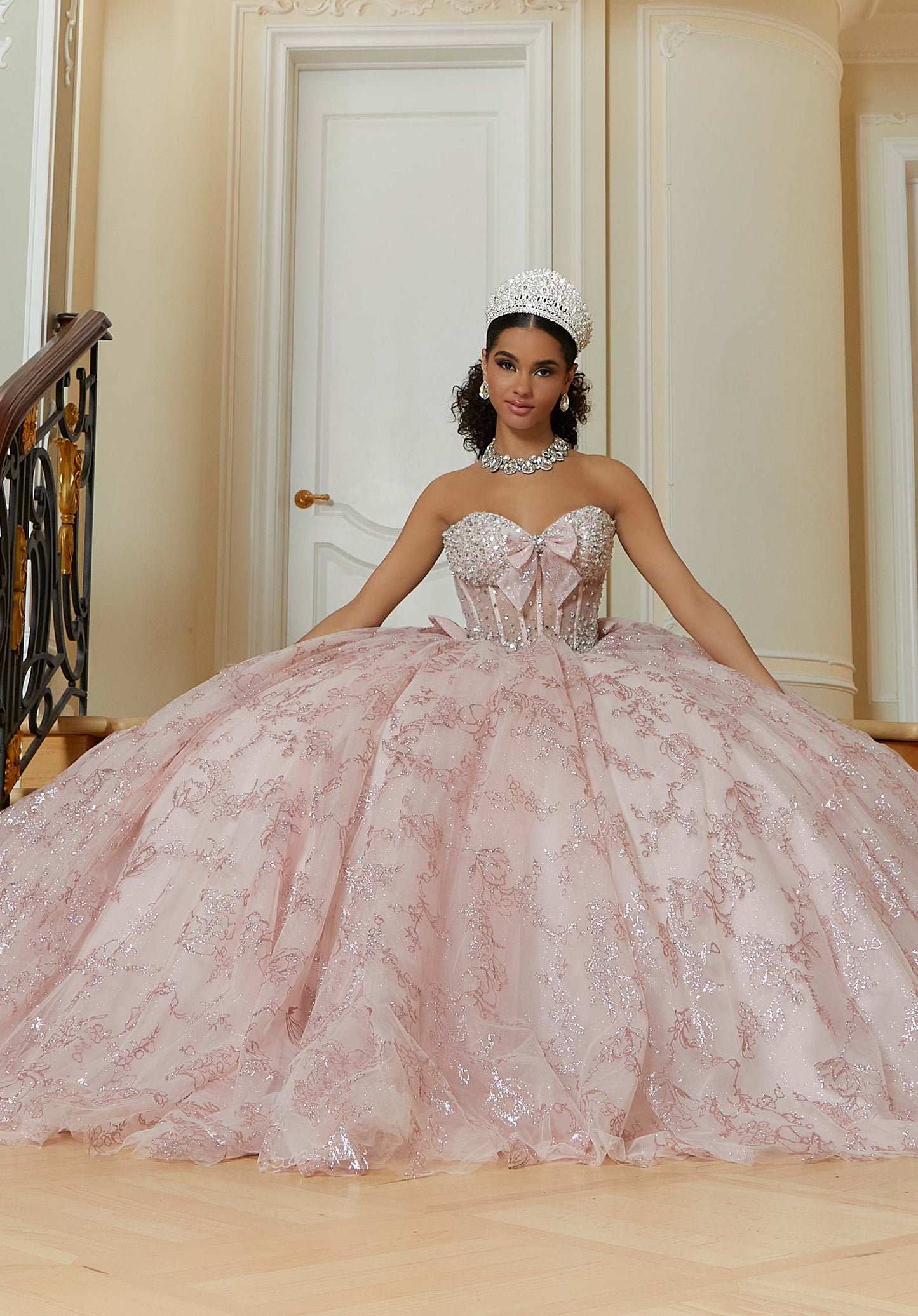 12112 | Crystal Beaded Quinceanera Dress