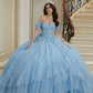 12118 | Floral Lace Quinceanera Dress