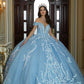 12119 | Iridescent Sequined Quinceanera Dress