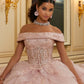 12120 | Diamante and Crystal Beaded Quinceanera Dress