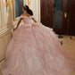 12120 | Diamante and Crystal Beaded Quinceanera Dress