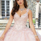 11277 | Three-Dimensional Butterfly and Embroidered Quinceañera Dress