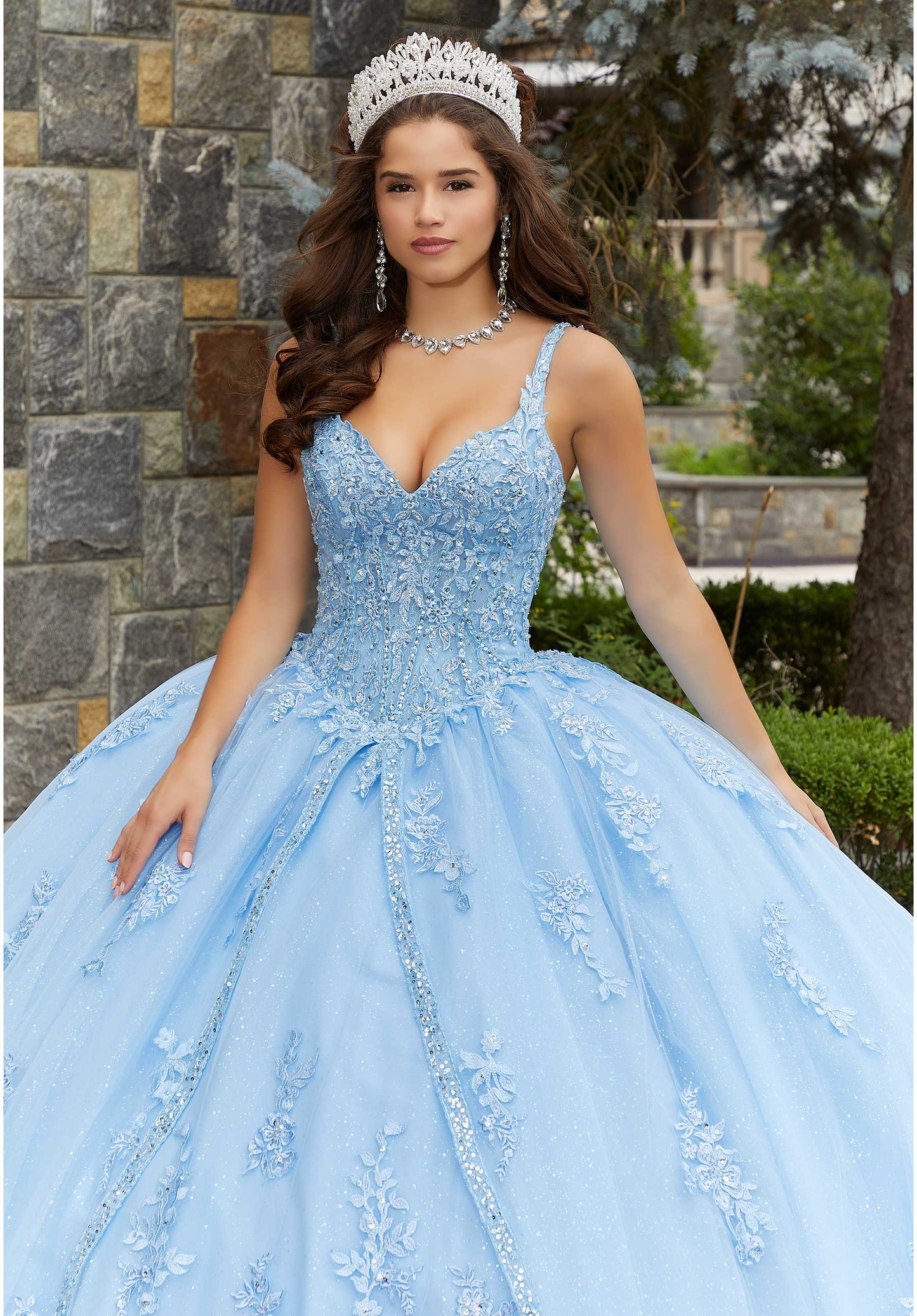 11283 | Lace and Princess Tulle Quinceañera Dress