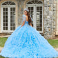 11293 | Crystal Beaded Ruffled Quinceañera Dress