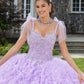 11293 | Crystal Beaded Ruffled Quinceañera Dress